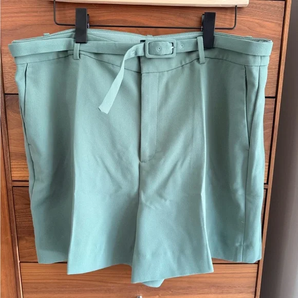 J. Crew Factory Women's High Waist Green Shorts Size 16 - Picture 1 of 4
